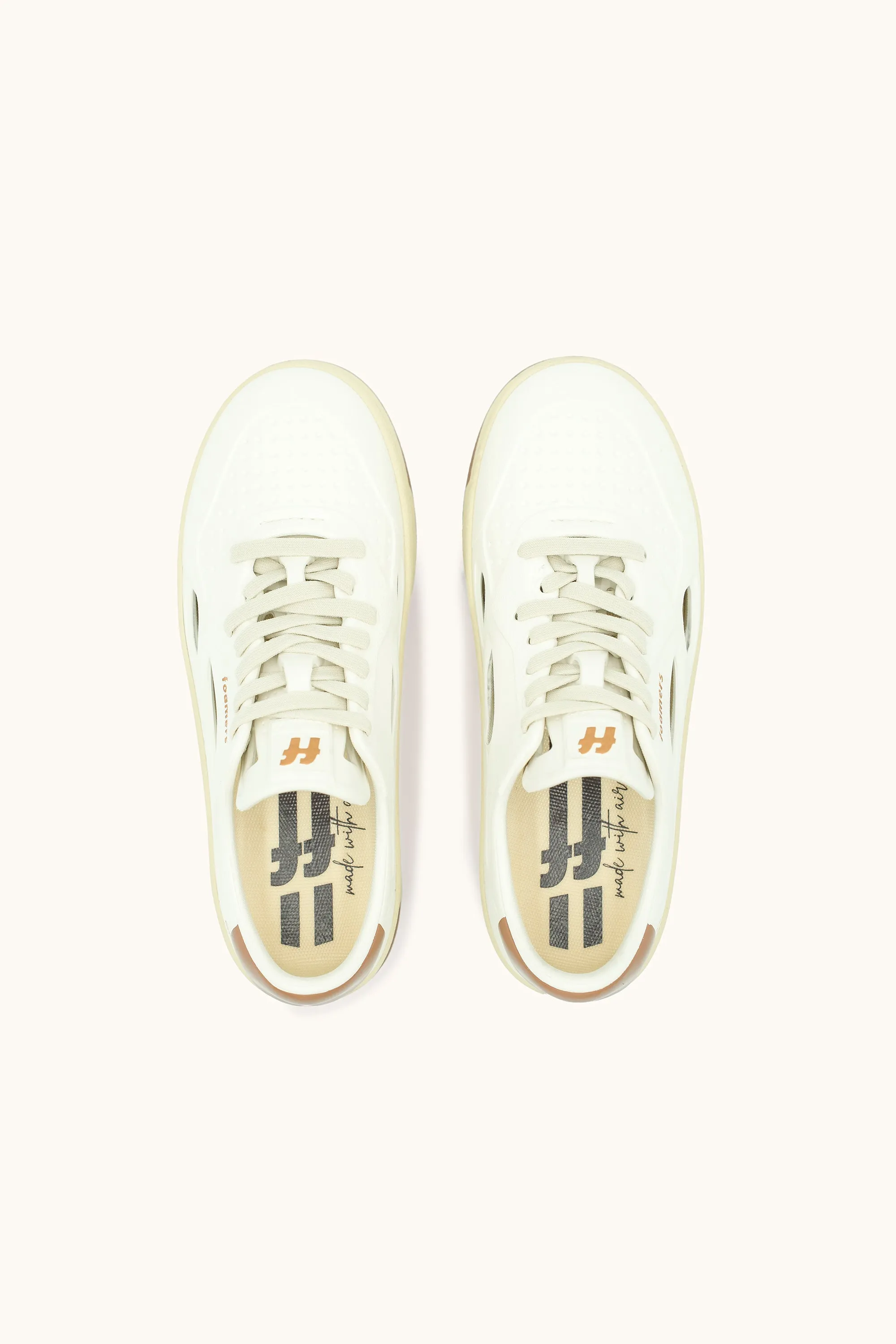 ⚤ Sneakers Foamers ICON OFF WHITE/TAUPE - F2006