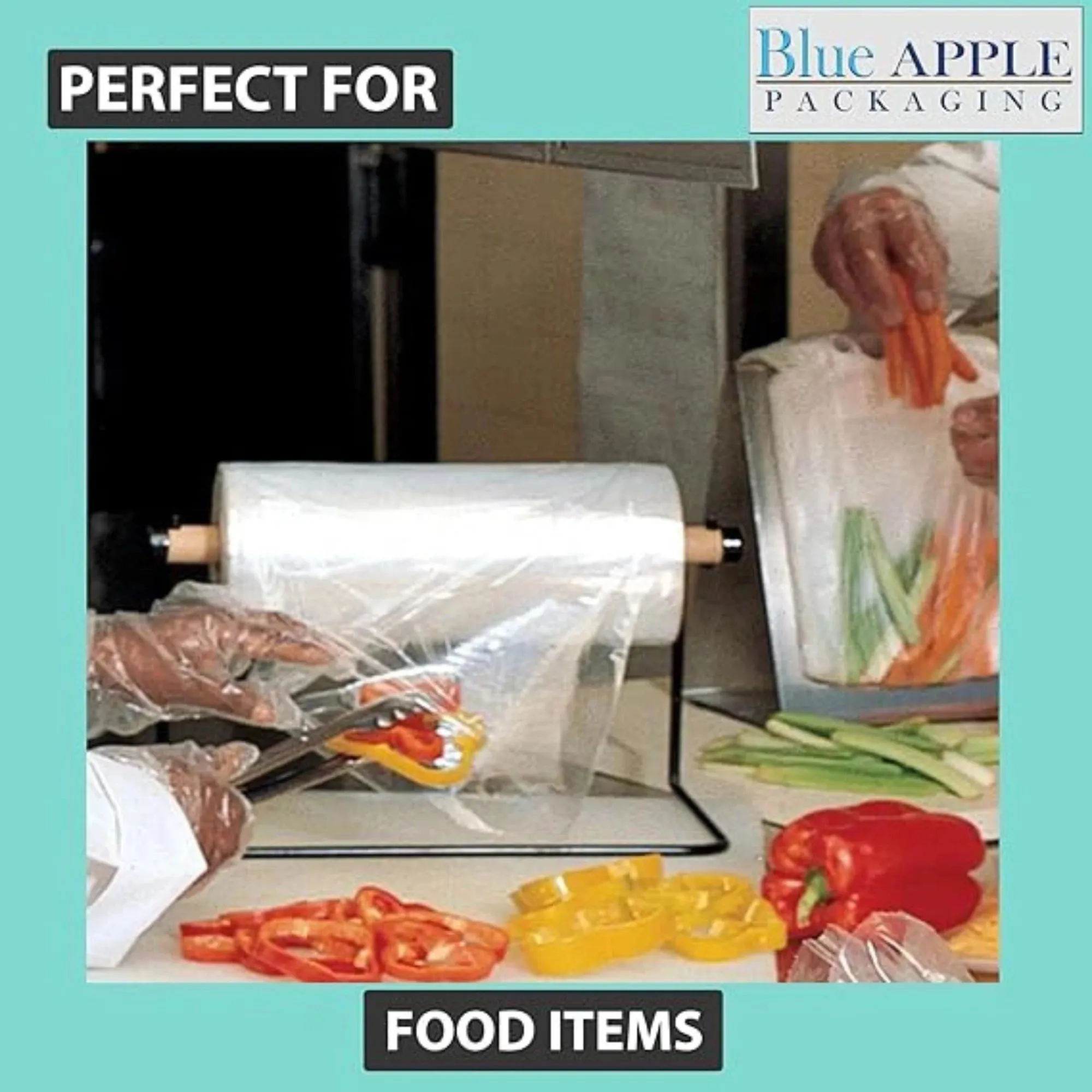 12X18 inches Utility Poly Bags with Twist Ties 0.5 mil HDPE