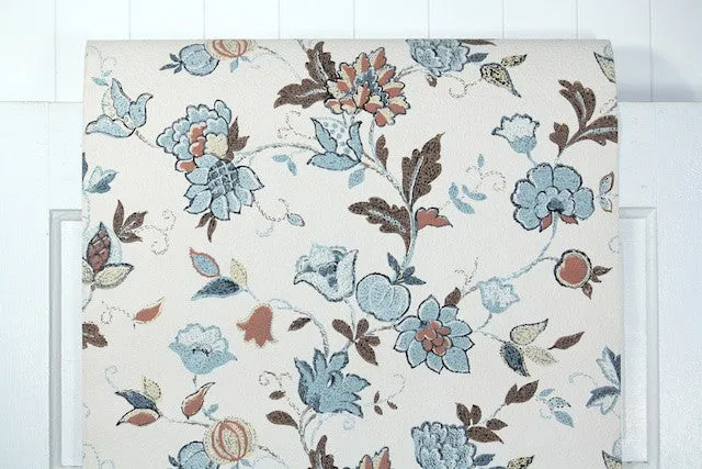 1960s Floral Vintage Wallpaper