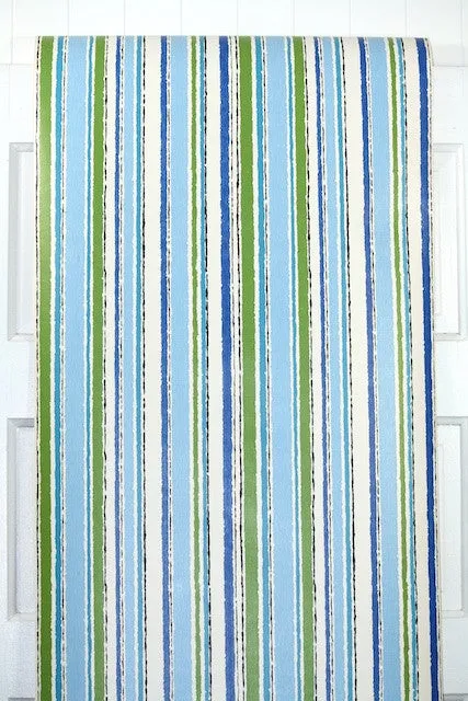 1960s Stripe Vintage Wallpaper