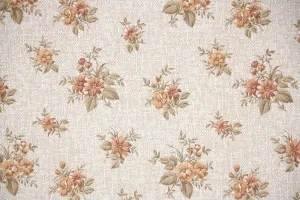 1970s Floral Vintage Wallpaper