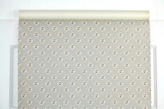 1970s Floral Vintage Wallpaper
