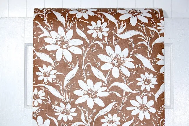1970s Floral Vintage Wallpaper