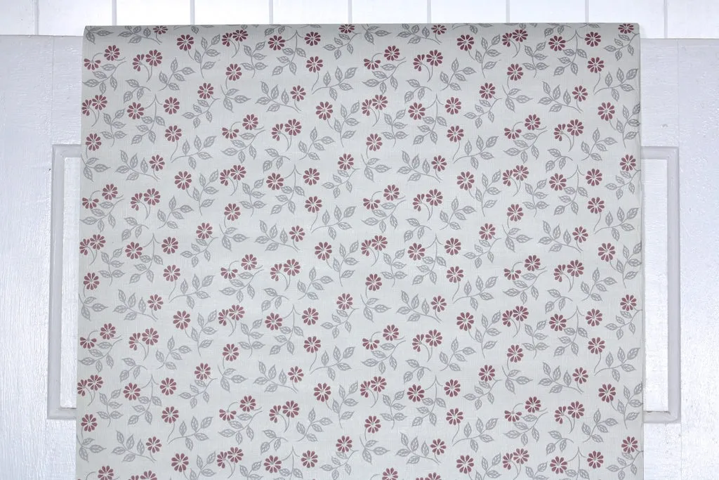 1970s Floral Vintage Wallpaper