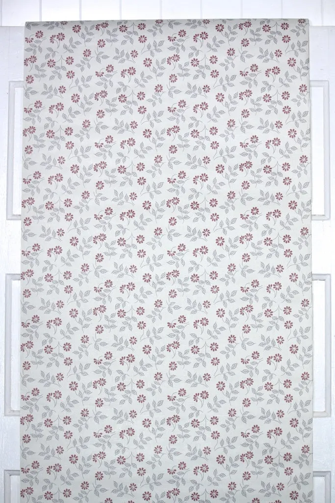 1970s Floral Vintage Wallpaper
