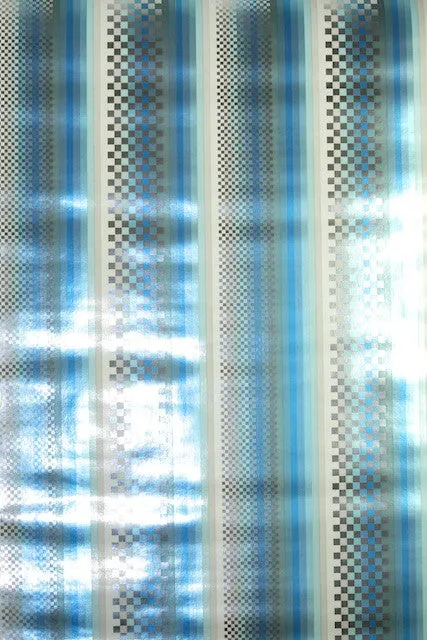 1970s Geometric Mylar Vintage Wallpaper