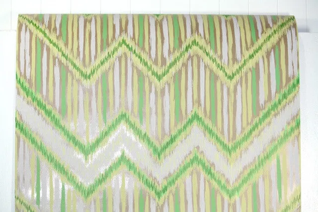 1970s Geometric Mylar Vintage Wallpaper