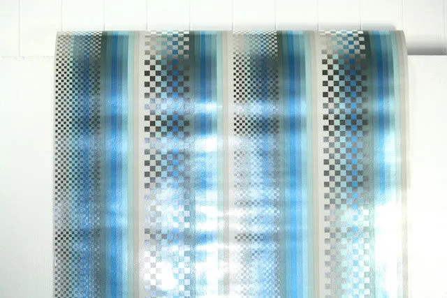 1970s Geometric Mylar Vintage Wallpaper