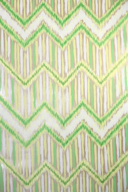 1970s Geometric Mylar Vintage Wallpaper