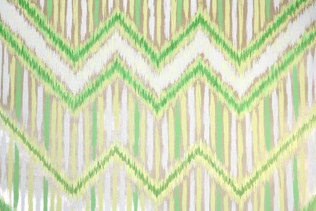 1970s Geometric Mylar Vintage Wallpaper