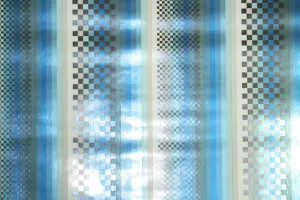 1970s Geometric Mylar Vintage Wallpaper