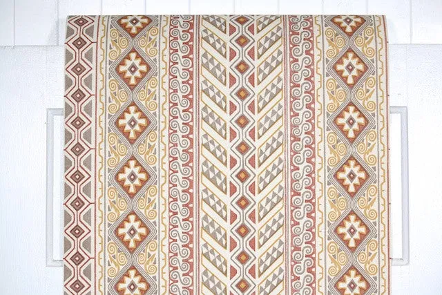 1970s Geometric Stripe Vintage Wallpaper