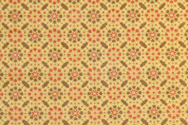 1970s Geometric Vinyl Vintage Wallpaper