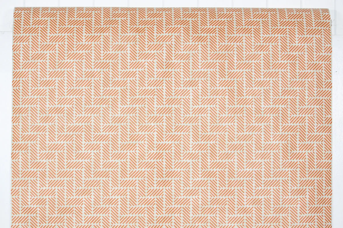1970s Geometric Vinyl Vintage Wallpaper