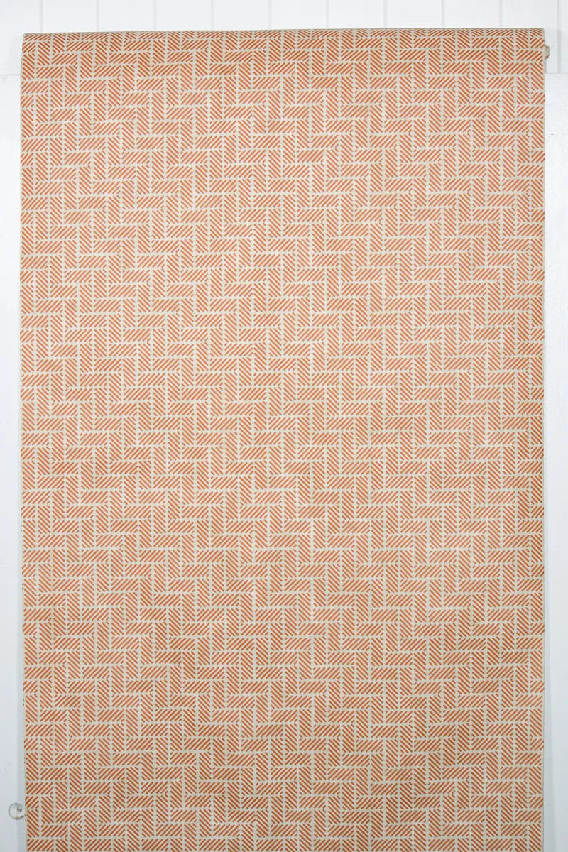 1970s Geometric Vinyl Vintage Wallpaper
