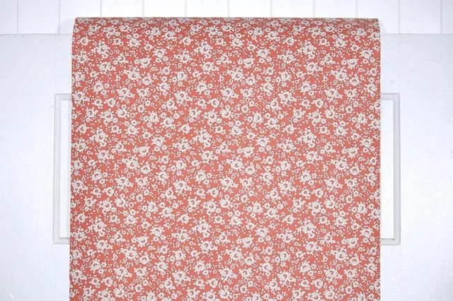 1980s Floral Vintage Wallpaper