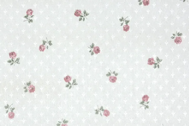 1980s Floral Vintage Wallpaper