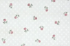 1980s Floral Vintage Wallpaper