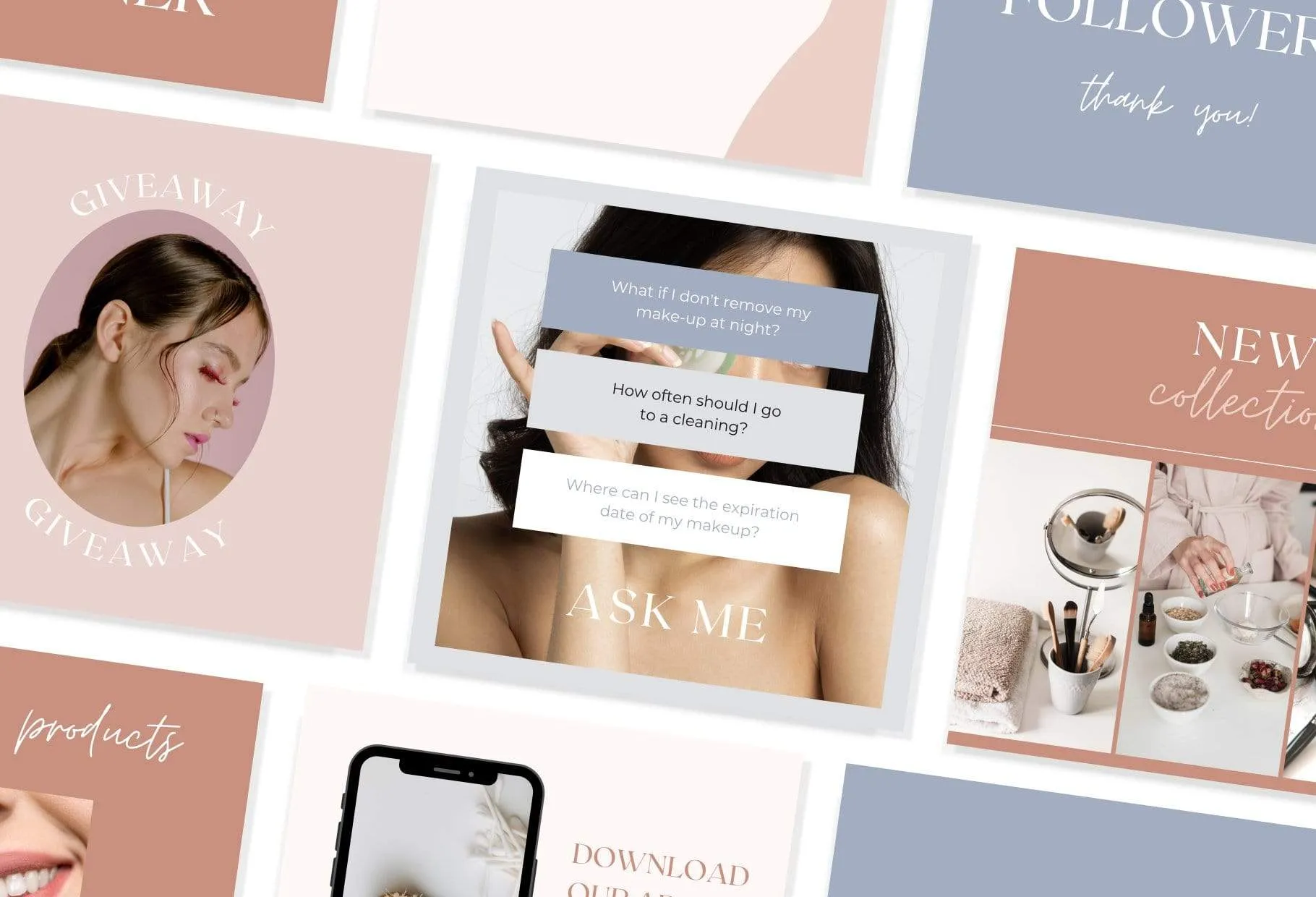 30 Beauty Instagram Post Canva Templates