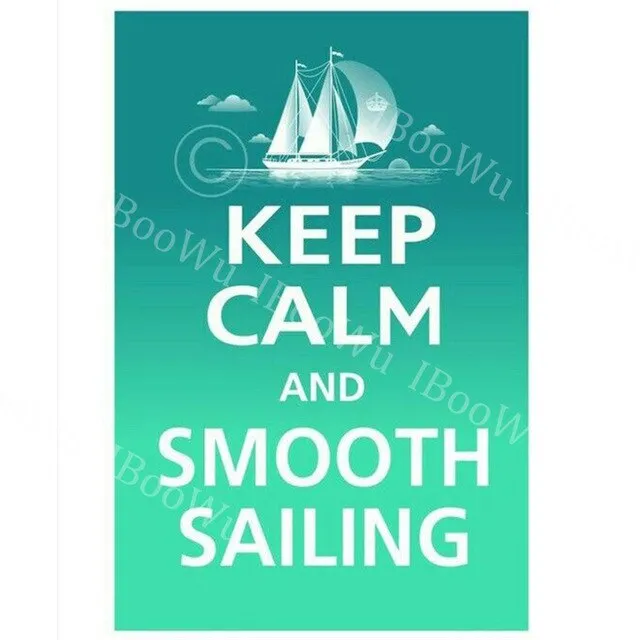 30x20cm Keep Calm and Carry On Metal Tin Sign Plate