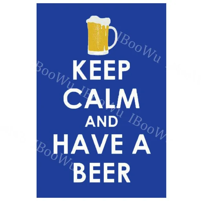 30x20cm Keep Calm and Carry On Metal Tin Sign Plate