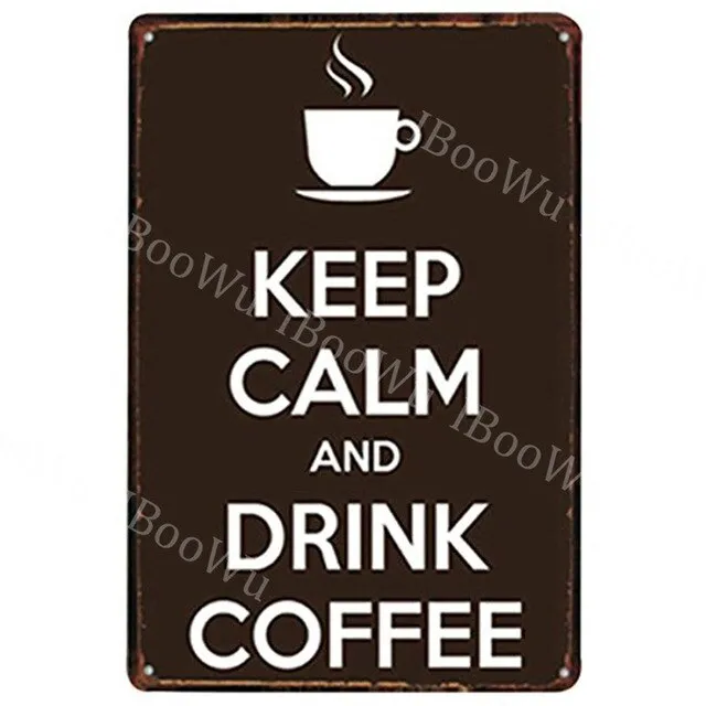 30x20cm Keep Calm and Carry On Metal Tin Sign Plate