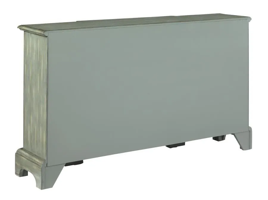 4-door Accent Cabinet in Weathered Gray