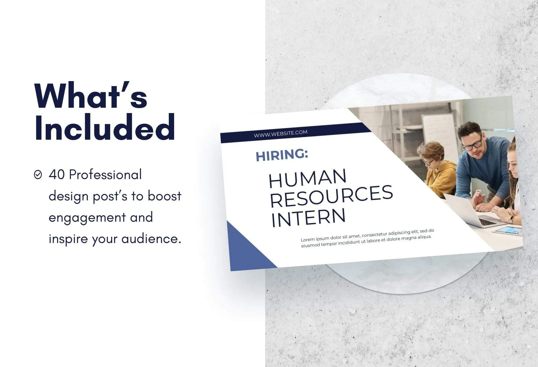 40 LinkedIn Posts Canva Templates Bundle
