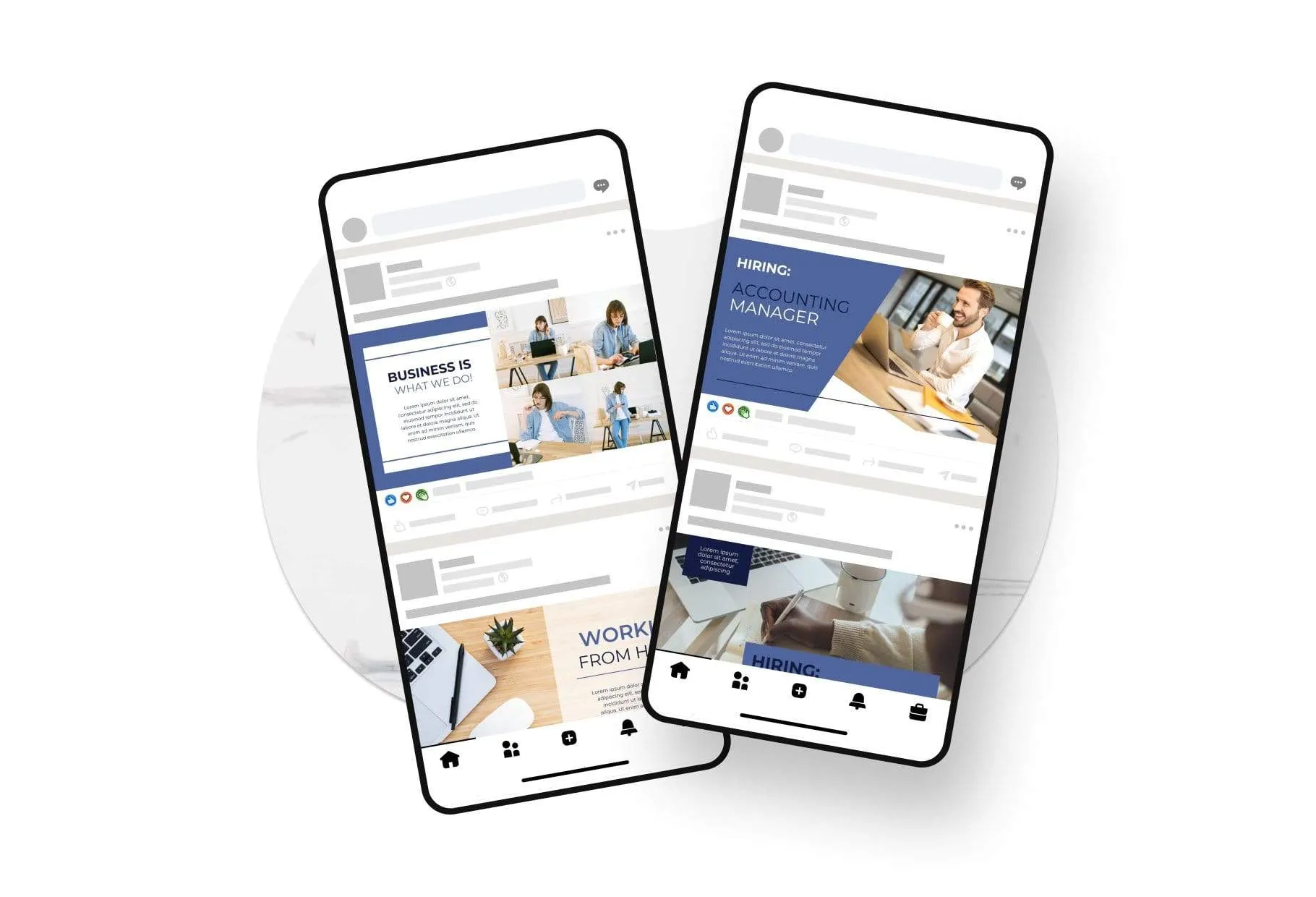 40 LinkedIn Posts Canva Templates Bundle