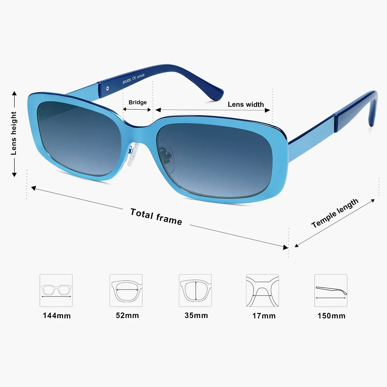 6 color luxury rhinestone lens polarized sunglasses