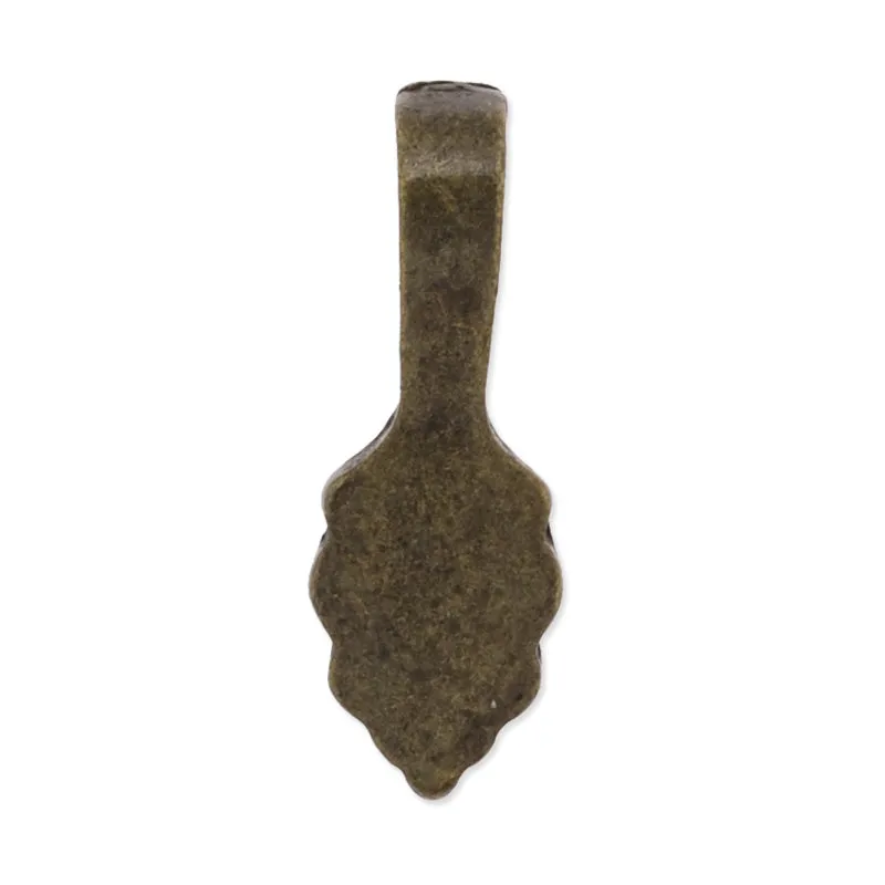 6.5x18.5mm Vintage Oval Bails,Match Glue On Pendant Bails for Jewelry,Zinc Alloy Filled,Antique Bronze plated,50pcs/lot