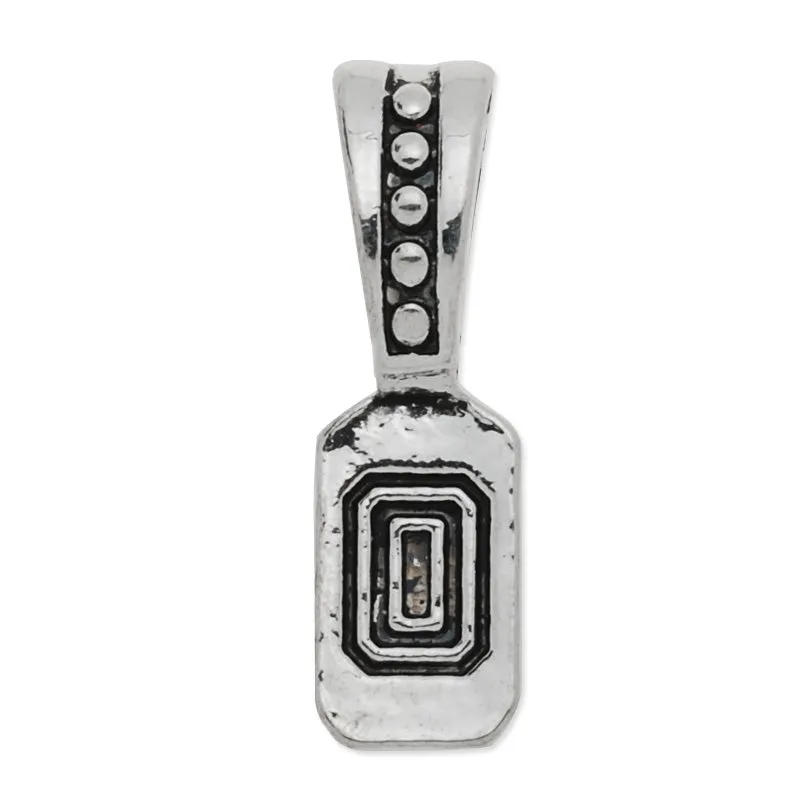 6x20mm Vintage Art Bails,Match Glue On Pendant Bails for Jewelry,Zinc Alloy Filled,Antique silver plated,50pcs/lot