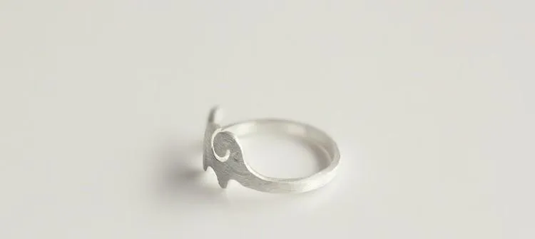 925 Sterling Silver Elephant Ring