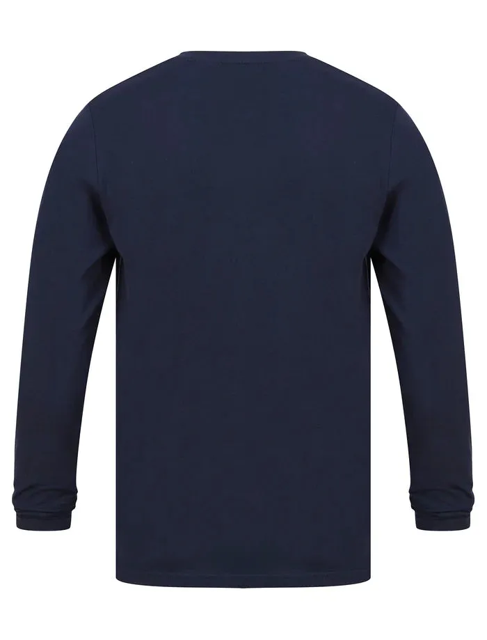 Abloom Cotton Tee Snow Navy