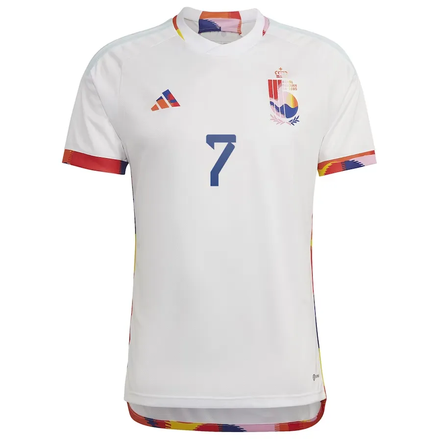 adidas Belgium Away Jersey De Bruyne 7 World Cup 2022