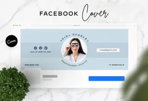 Adira Facebook Cover Canva Template