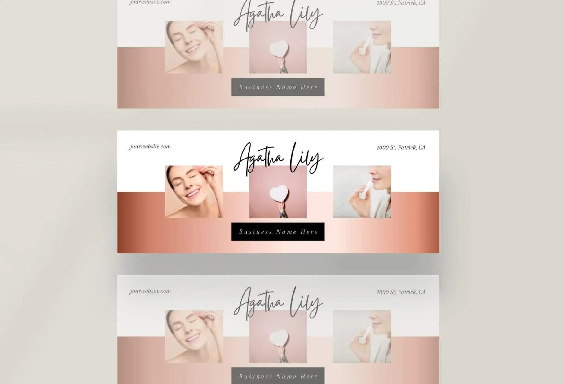 Agatha Facebook Cover Canva Template