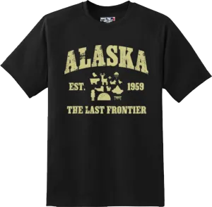 Alaska State Vintage Retro Hometown America Gift T Shirt New Graphic Tee