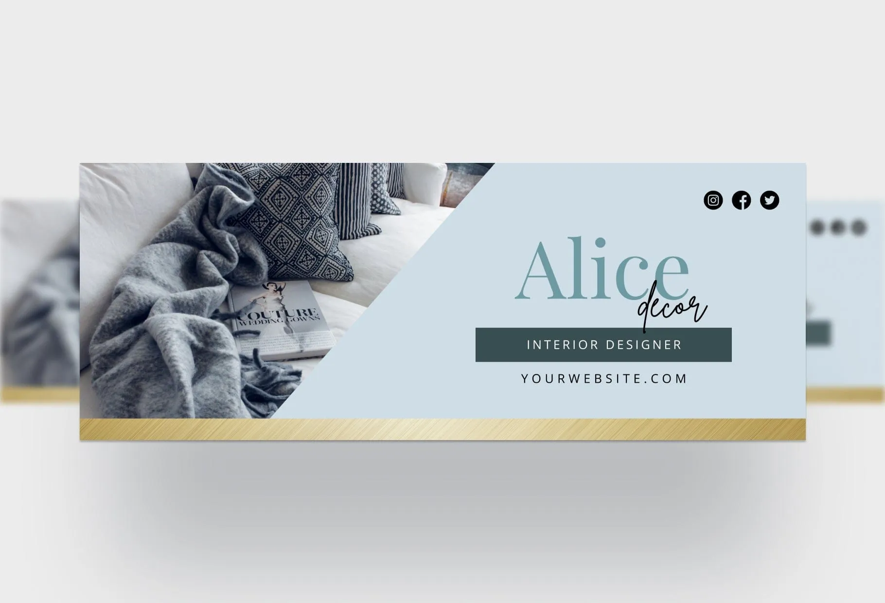 Alice Facebook Cover Canva Template