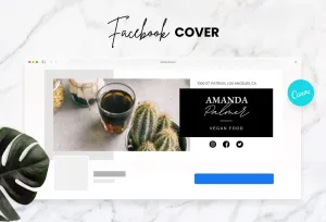 Amanda Facebook Cover Canva Template