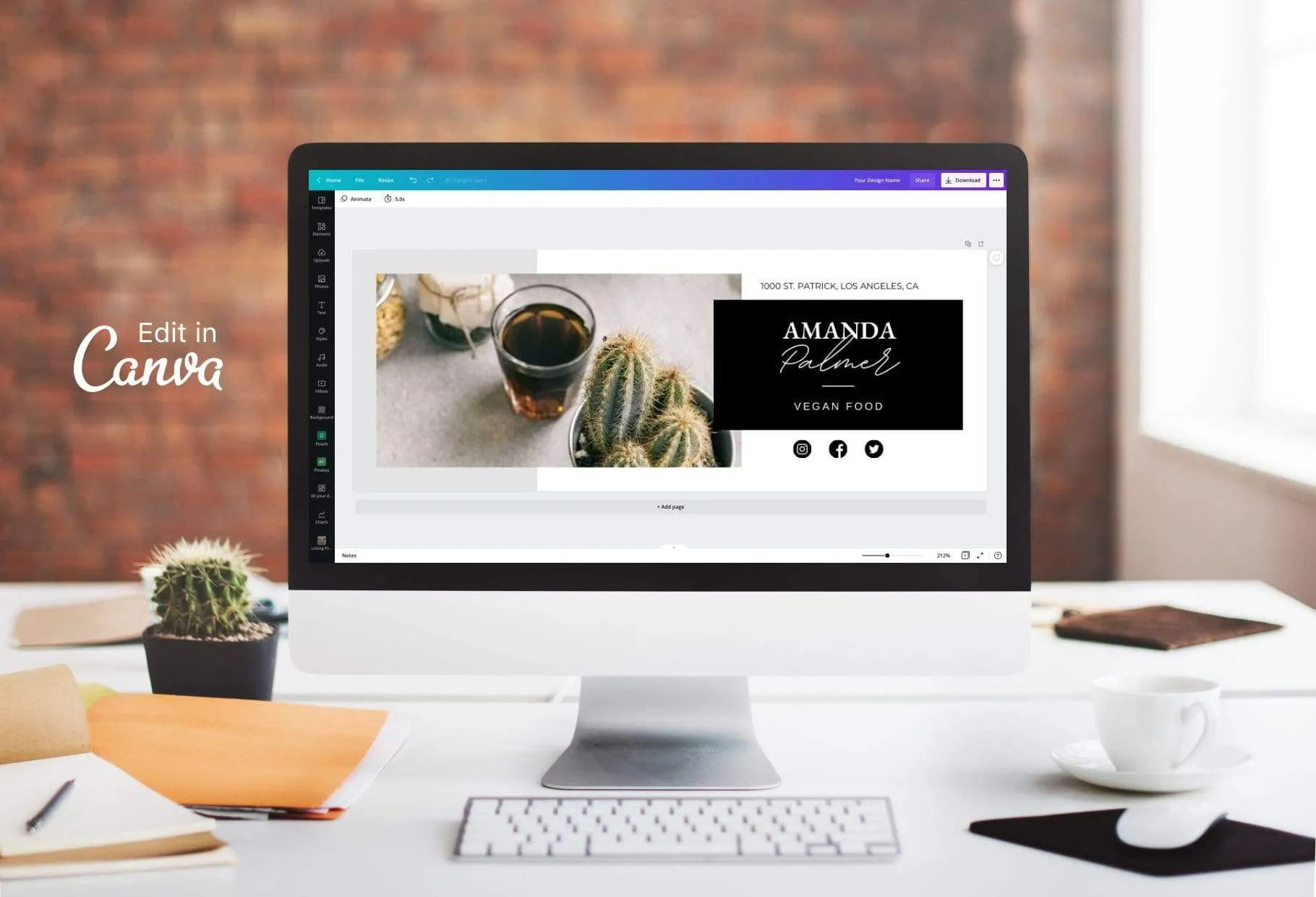 Amanda Facebook Cover Canva Template