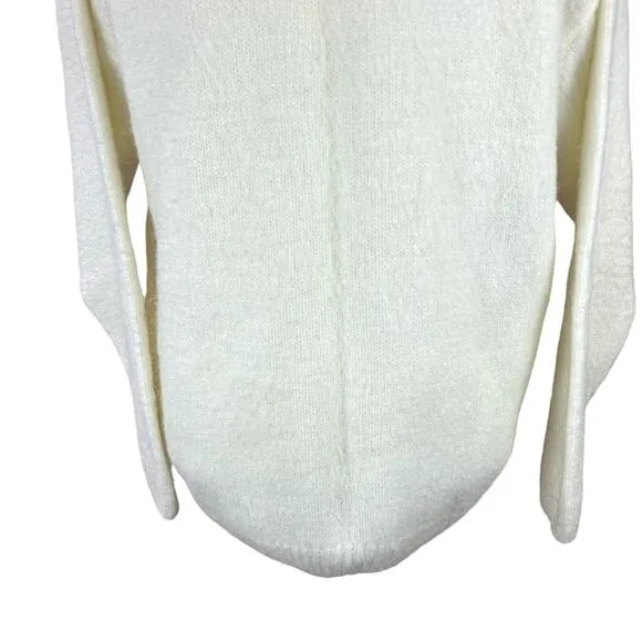American Vintage Cardigan Sweater XL White Holiday Christmas Classic Grandmacore
