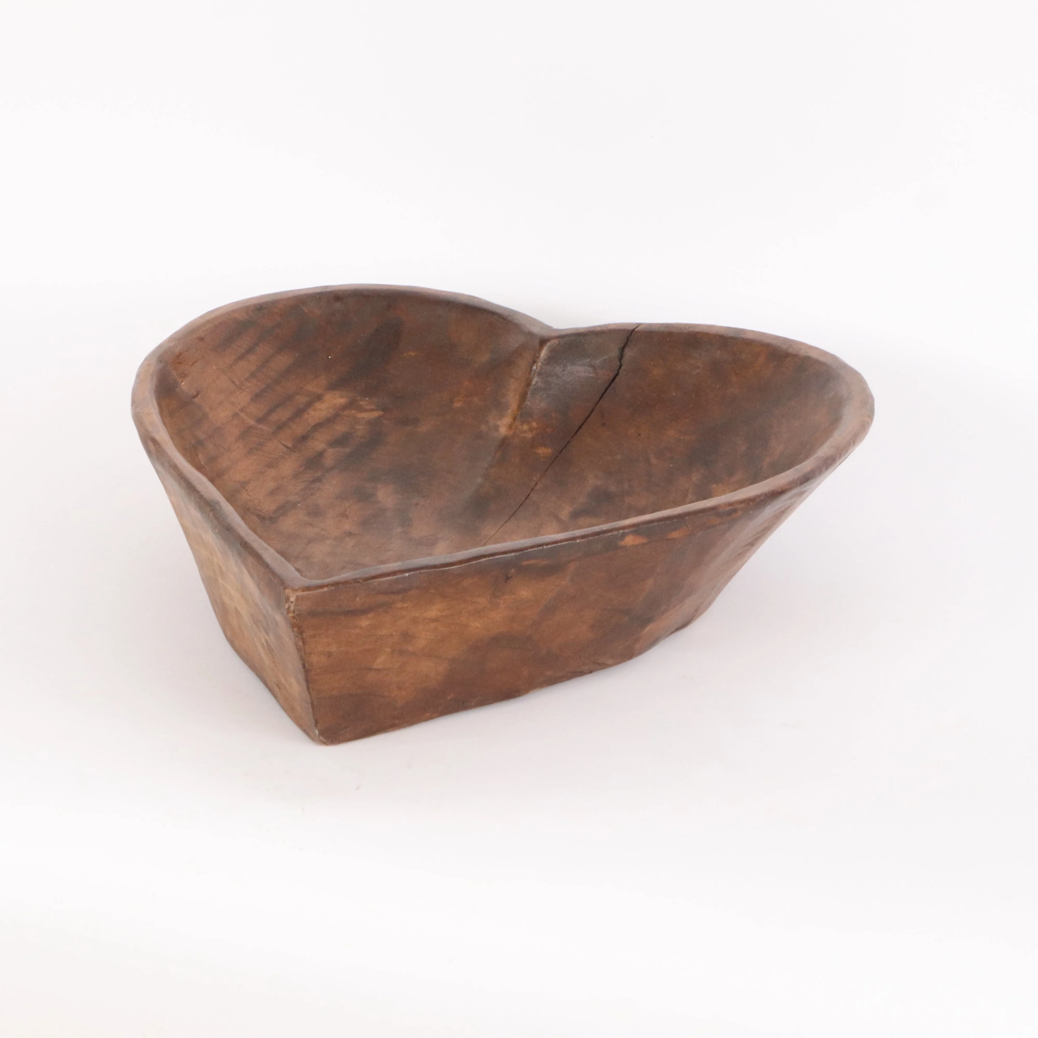 Antique Carved Heart Bowl