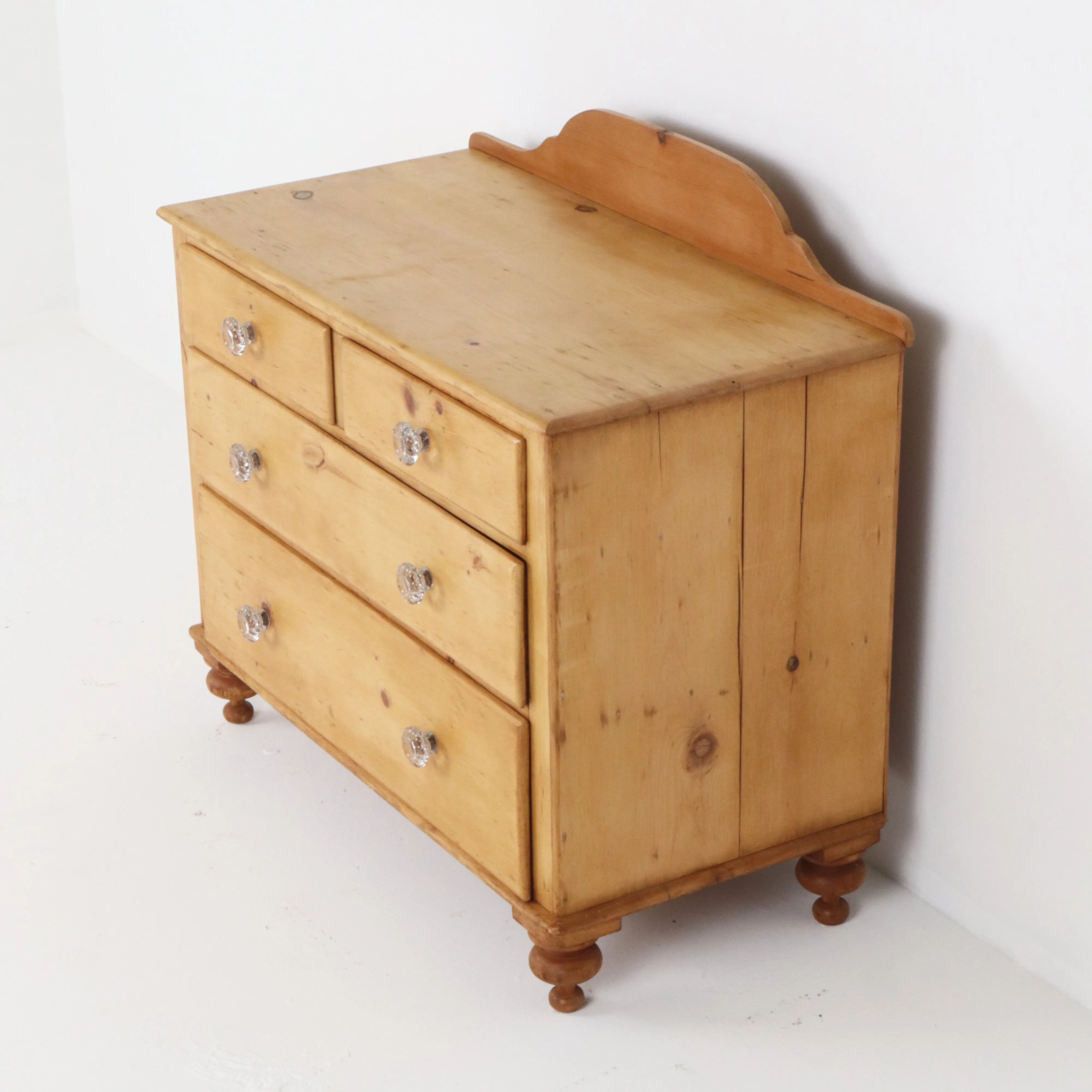 Antique English Pine Chest of Drawers c1880