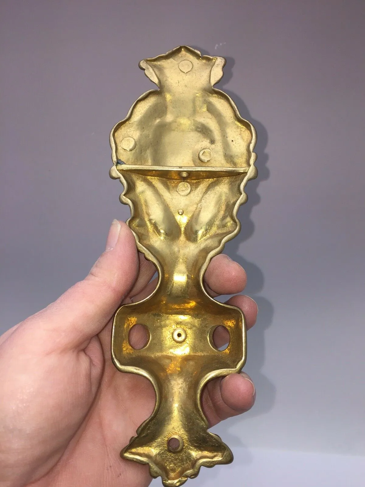 Antique French Brass Wall Furniture Mounts