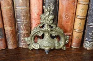 Antique French Small Pediment Trim Mount Hardware