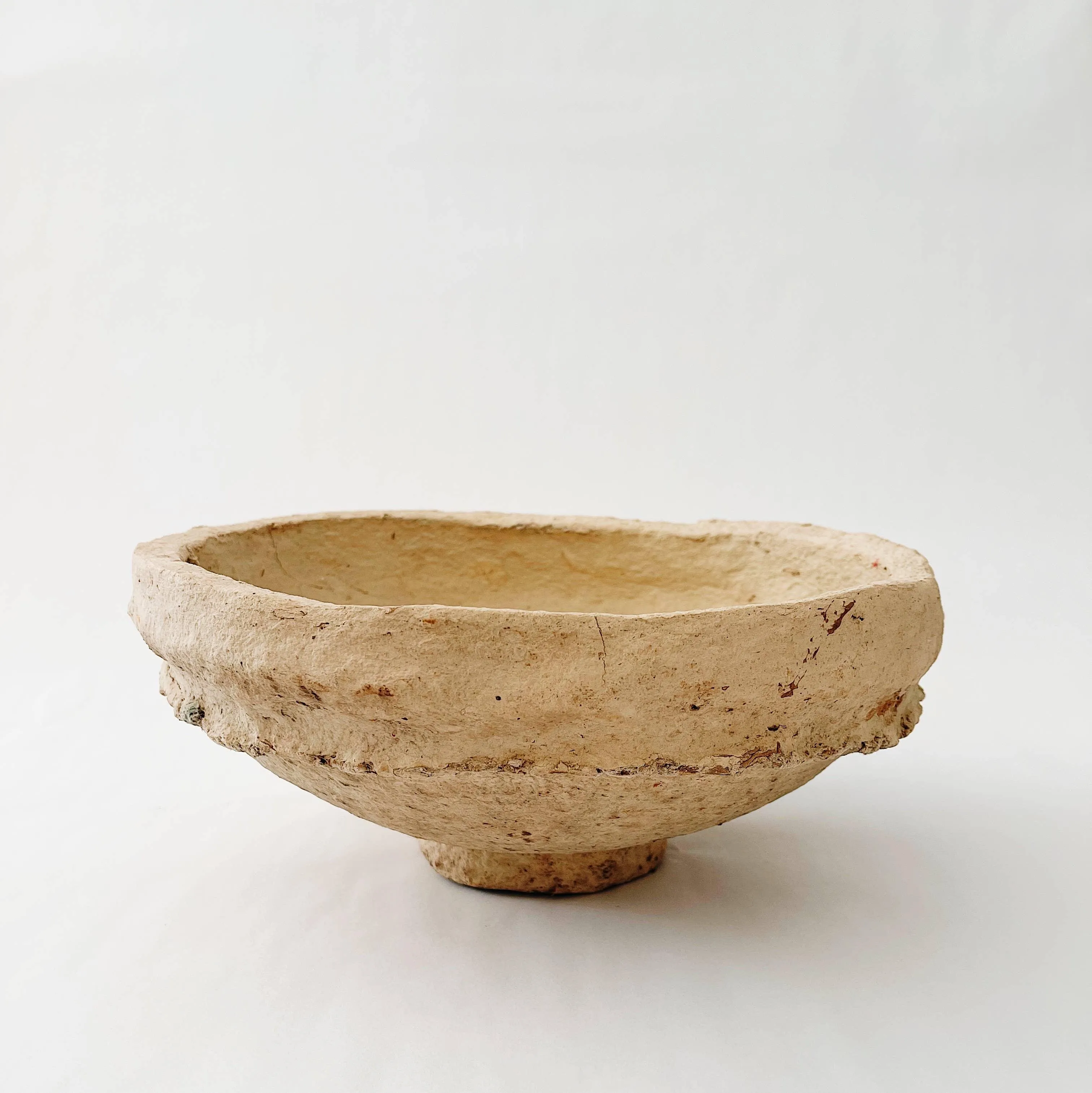 Antique Paper Mache Bowl: Medium