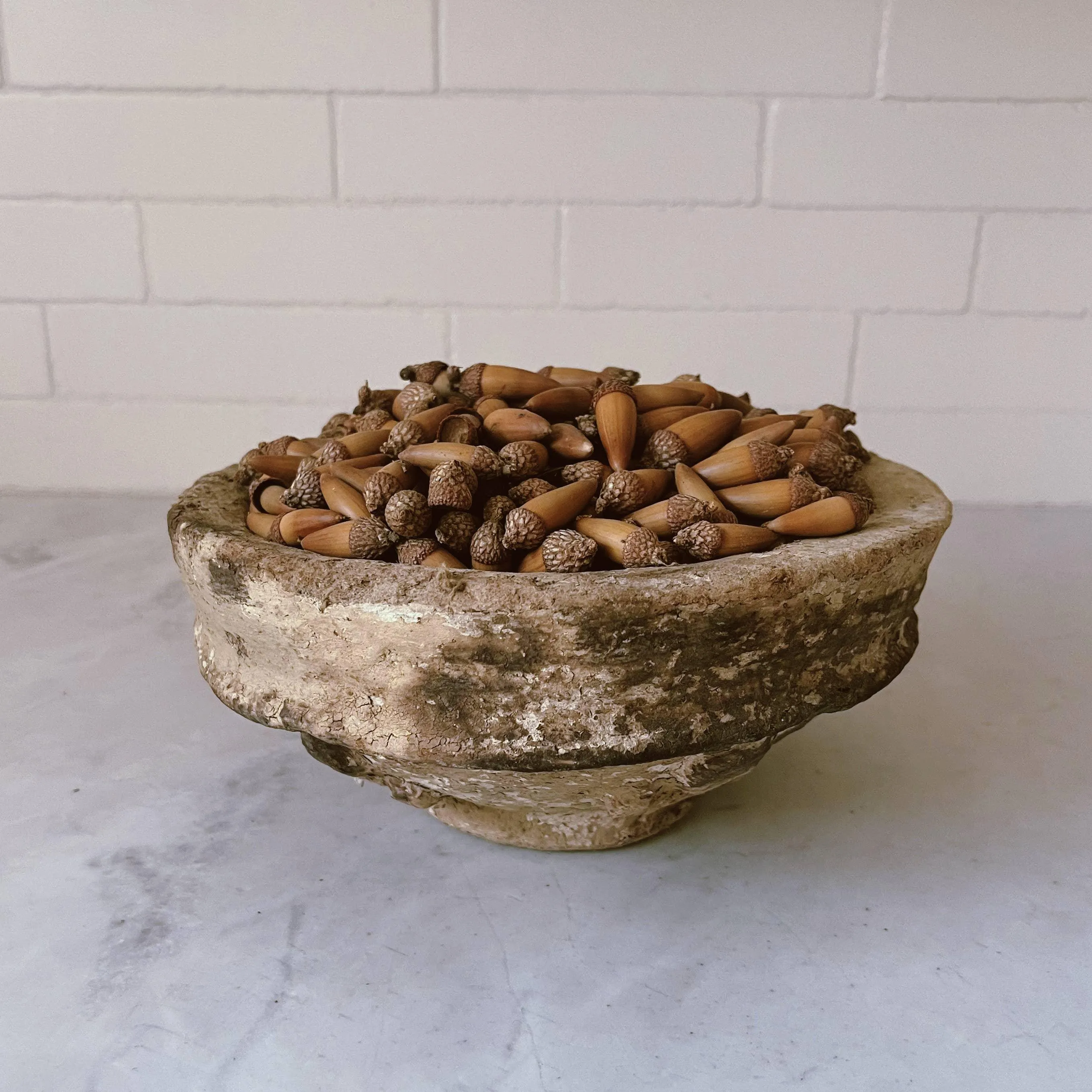 Antique Paper Mache Bowl: Medium
