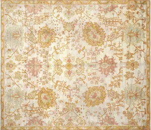 Antique Turkish Oushak Rug - 10'4" x 11'9"