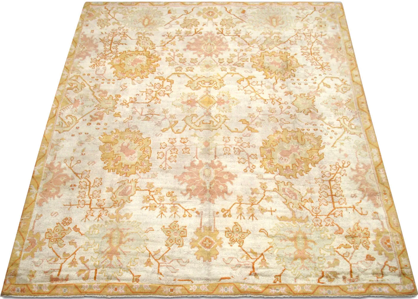 Antique Turkish Oushak Rug - 10'4" x 11'9"